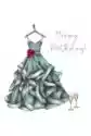 Karnet Swarovski Kwadrat Cl0301 Urodziny Sukienka