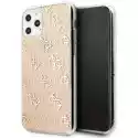 Etui Guess 4G Glitter Hard Case Do Apple Iphone 11 Pro Max Złoty