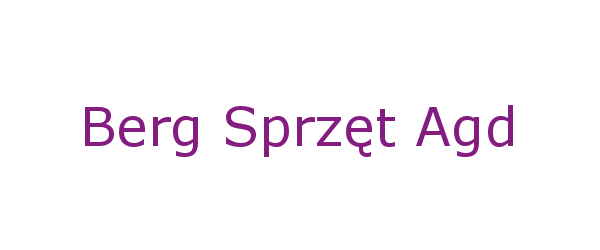 berg sprzęt agd