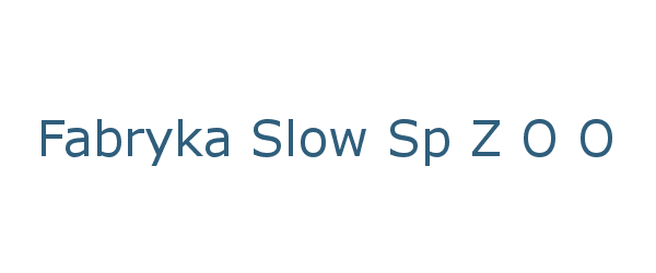 fabryka slow sp z o o