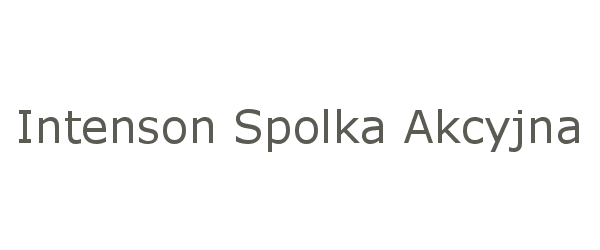 intenson spolka akcyjna