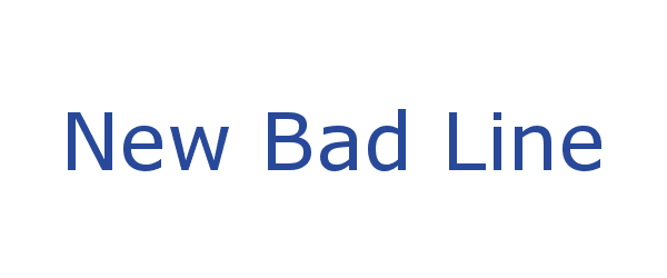new bad line