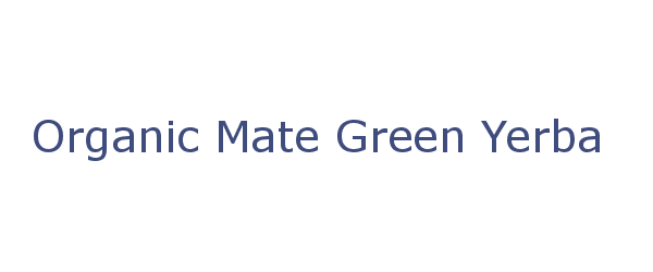 organic mate green yerba mate