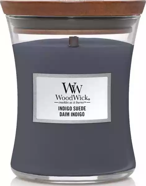 Świeca Core Woodwick Indigo Suede Średnia
