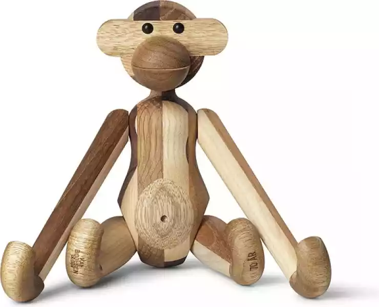 Dekoracja Kay Bojesen Małpa Mała Z Drewna Z Recyklingu Edycja Li