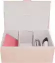 Pudełko Do Przechowywania Stackers 3 Komorowe Różowe