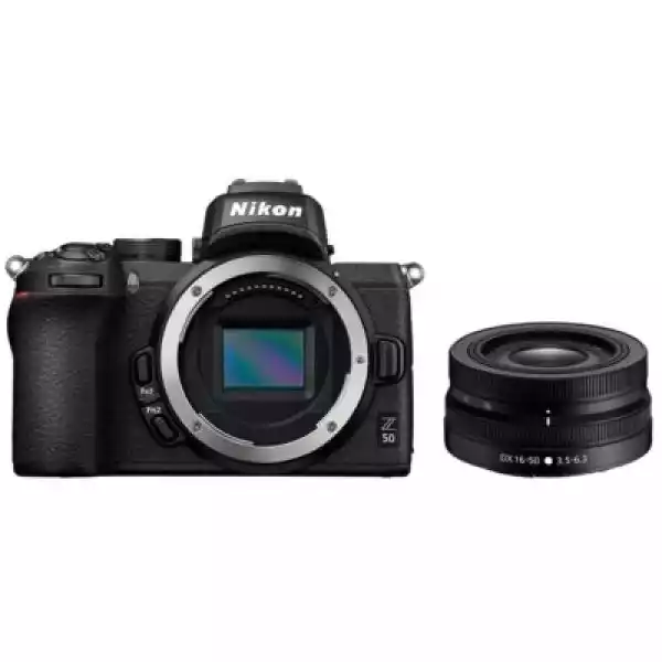 Aparat Nikon Z50 Czarny + Obiektyw Nikkor Z Dx 16-50 Mm F/3.5-6.