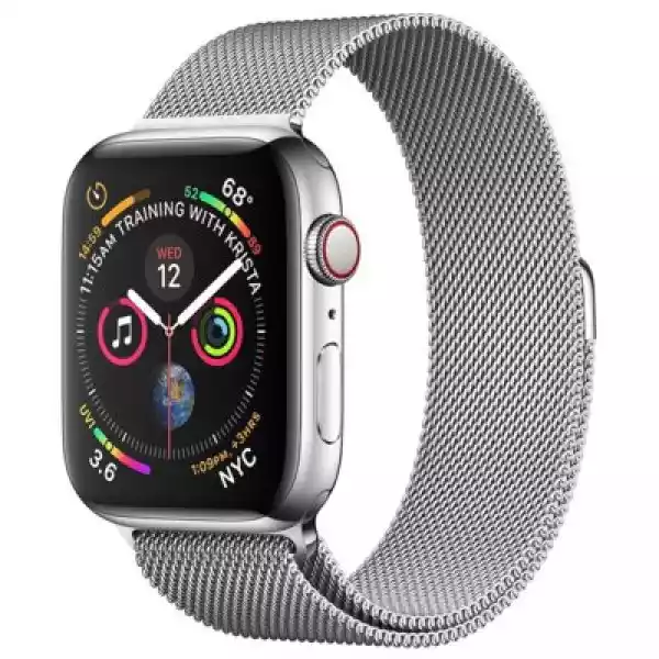 Apple Watch 4 Cellular 44Mm (Srebrny Z Bransoletą Mediolańską W 