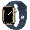 Apple Apple Watch 7 Cellular 45Mm (Złoty Z Opaską Sportową W Kolorze B