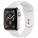 Apple Apple Watch 4 Cellular 40Mm (Srebrny Z Opaską Sportową W Kolorze