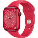 Apple Apple Watch 8 45Mm (Czerwony Z Opaską Sportową W Kolorze Czerwon