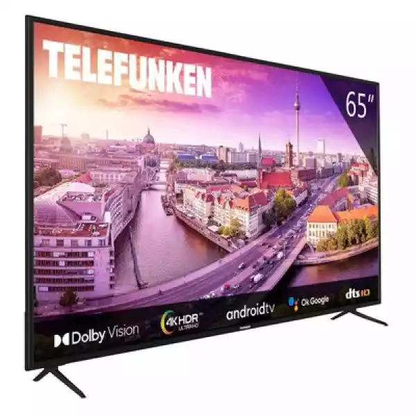 Telewizor Telefunken 65Ug8450 65 Led 4K Android Tv Dolby Vision 