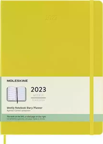 Kalendarz Moleskine 2023 12M Xl Żółty Tygodniowy Twarda Oprawa