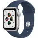 Apple Apple Watch Se 44Mm (Srebrny Z Opaską Sportową W Kolorze Błękitn