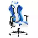 Fotel Diablo Chairs X-Player 2.0 (Xl) Biało-Niebieski