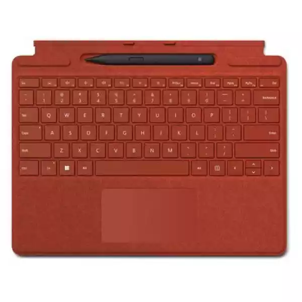 Klawiatura Microsoft Surface Pro 8 + Pen 2 Bundle Czerwony