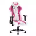 Fotel Diablo Chairs X-Player (Xl) Różowo-Biały