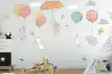 Deco Wall Naklejki Tkaninowe Zestaw 14 Zwierzątka Z Balonami