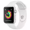 Apple Apple Watch 3 38Mm (Srebrny Z Opaską Sportową W Kolorze Białym)