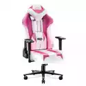 Fotel Diablo Chairs X-Player (S) Różowo-Biały