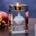 Gorejące Serce 3D • Personalizowany Świecznik 3D • Pamiątka Reli