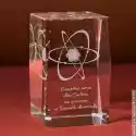 Atom 3D Z Twoją Dedykacją • Średnia Statuetka 3D • Grawer 3D