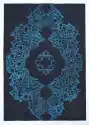 Carpet Decor :: Dywan Ornament Niebieski Łatwe Czyszczenie