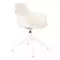 Zuiver Zuiver :: Krzesło Z Podłokietnikami Obrotowe Albert Kuip Białe B