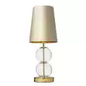 Kaspa Kaspa :: Lampa Stołowa Coco Transparentno-Złota Wys. 54 Cm