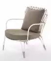 Miloo Miloo :: Fotel Wypoczynkowy Ivy 134X77X83Cm Aluminium Biel Poduc