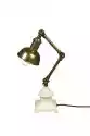 Dutchbone Dutchbone :: Lampa Biurkowa Verona Mosiężno-Beżowa Szer. 11,5 Cm