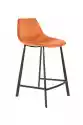 Dutchbone :: Krzesło Barowe / Hoker Tapicerowany Franky Pomarańc