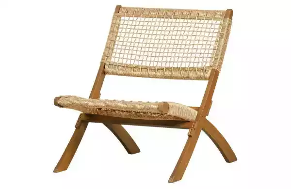 Woood :: Krzesło Składane Lois Drewno Eukaliptusowe Brązowe Szer