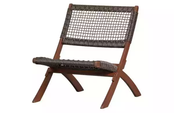 Woood :: Krzesło Składane Lois Drewno Eukaliptusowe Ciemnobrązow