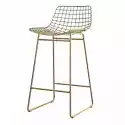 Hkliving :: Krzesło Barowe / Hoker Wire Mosiężny Wys. 89 Cm
