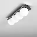 Aqform :: Lampa Sufitowa / Plafon Modern Ball Czarna Białe Klosz
