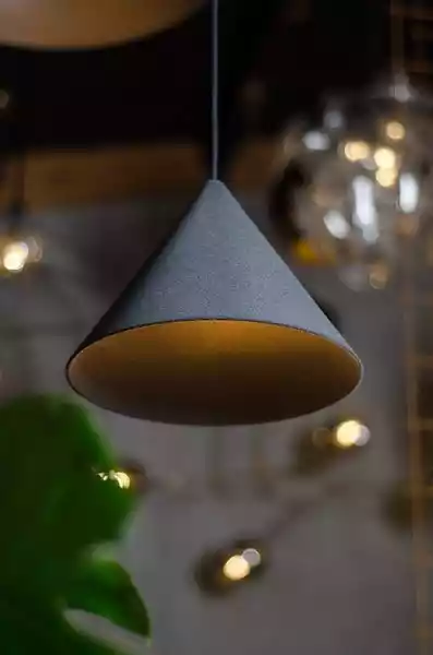 Loftlight :: Lampa Wisząca Konko Velvet Light Szara Szer. 30 Cm