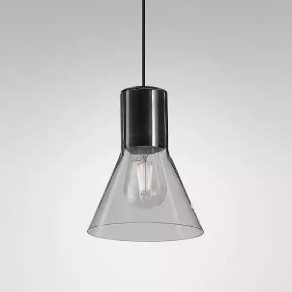 Aqform :: Lampa Wisząca Modern Glass Flared Sp Czarna Wys. 20,5 