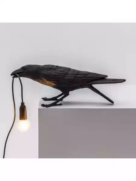 Seletti :: Lampa Stołowa Zewnętrzna Bird Playing Czarna