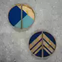 Ethnicraft :: Zestaw Dwóch Tac Dekoracyjnych Geometric Glass Val
