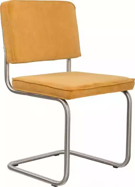 Zuiver :: Krzesło Tapicerowane Ridge Brushed Żółte