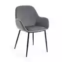 2Modern Krzesło Dumma 83X52 Cm Szare Aksamit