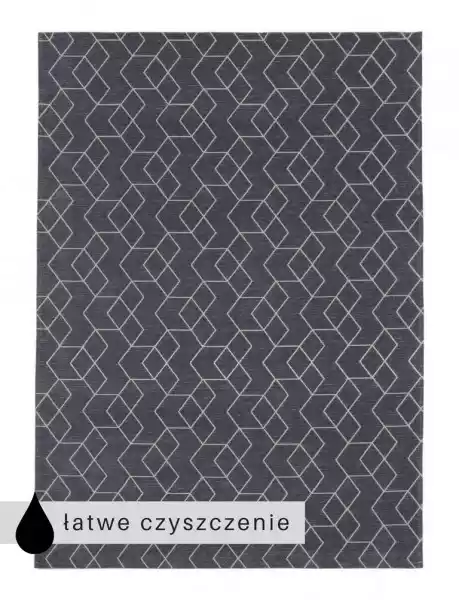 Carpet Decor :: Dywan Cube Antracytowy Łatwe Czyszczenie