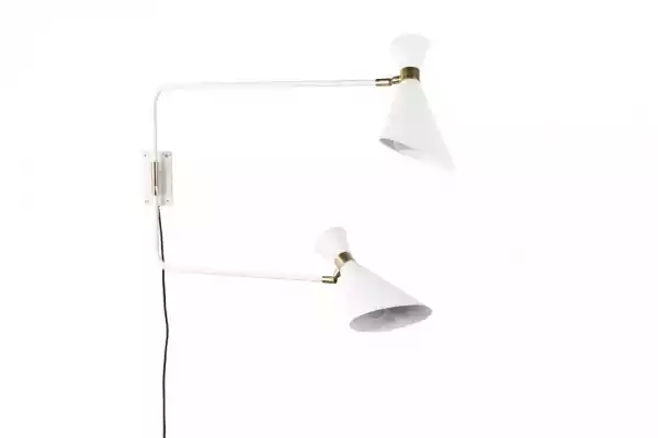 Zuiver :: Lampa Ścienna Metalowa Double Biała