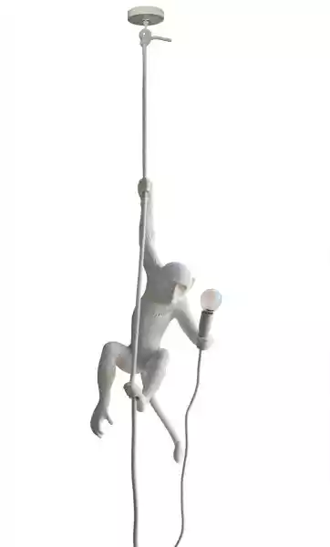 Seletti :: Lampa Sufitowa Monkey Ceiling Biała Wys. 37 Cm