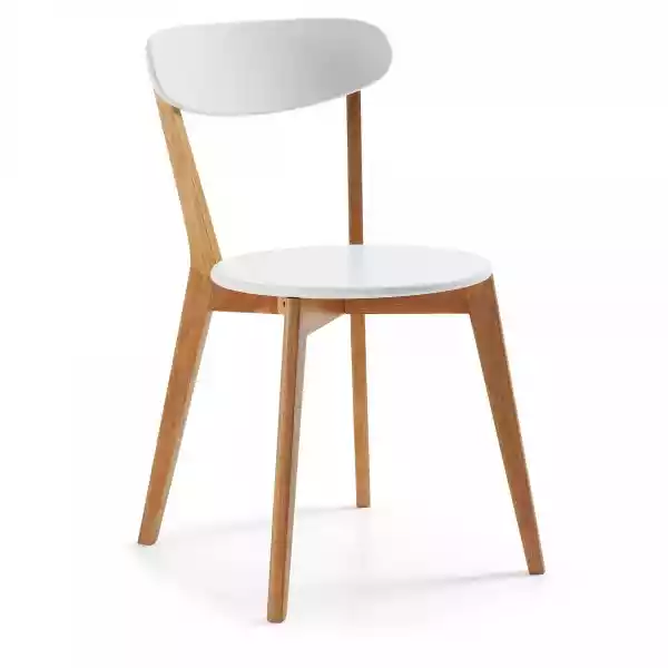 Drewniane Krzesło Luare Białe