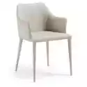 Krzesło Z Eko-Skóry Dante Beżowe