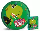 Kids Zegar Ścienny Dinozaur Dinozaury Zielony