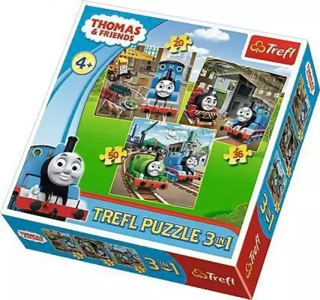Puzzle Tomek I Przyjaciele 3W1 Trefl 34821 Thomas 
