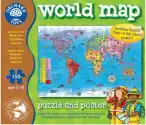 Puzzle Mapa Świata I Plakat
